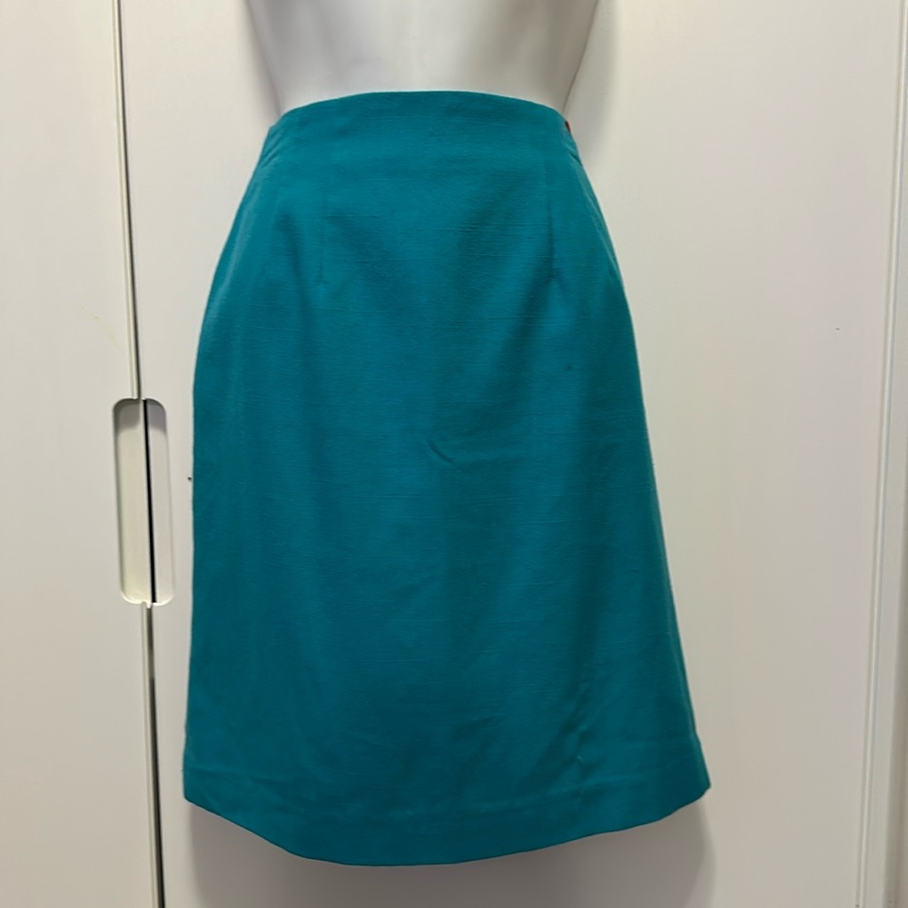 Turquoise Vintage Victoria Holley pencil skirt